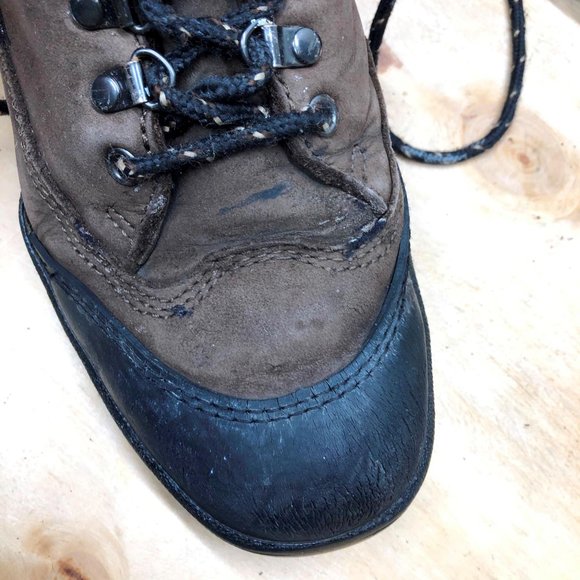 Men\'s Worx Boots Brown Leather Steel toe Size 8 main image 10